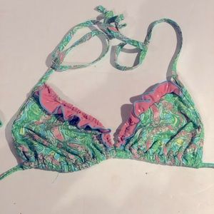 LILLY PULITZER Tropical Print Bikini TOP XXS